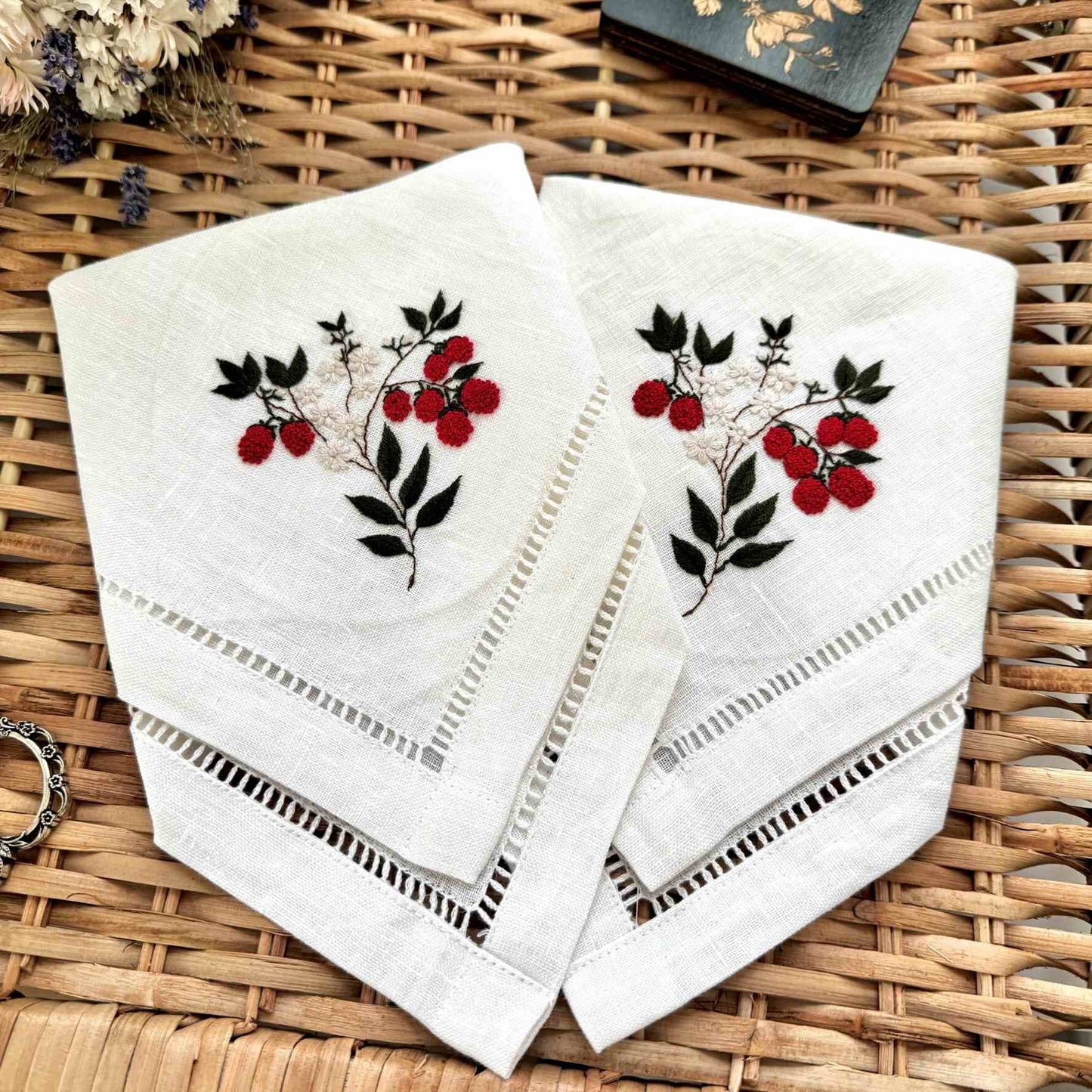 Red Rowan Handkerchief