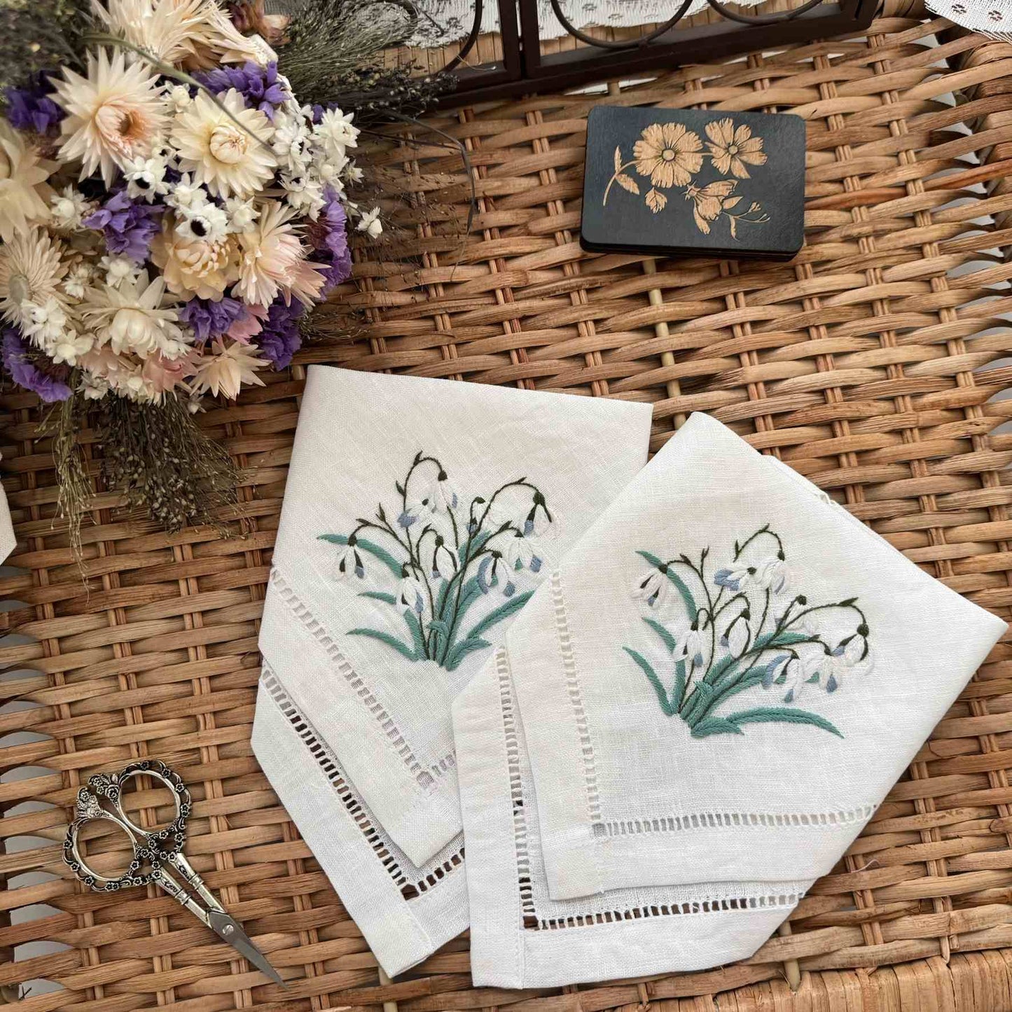 Snowdrop Garden Handkerchief