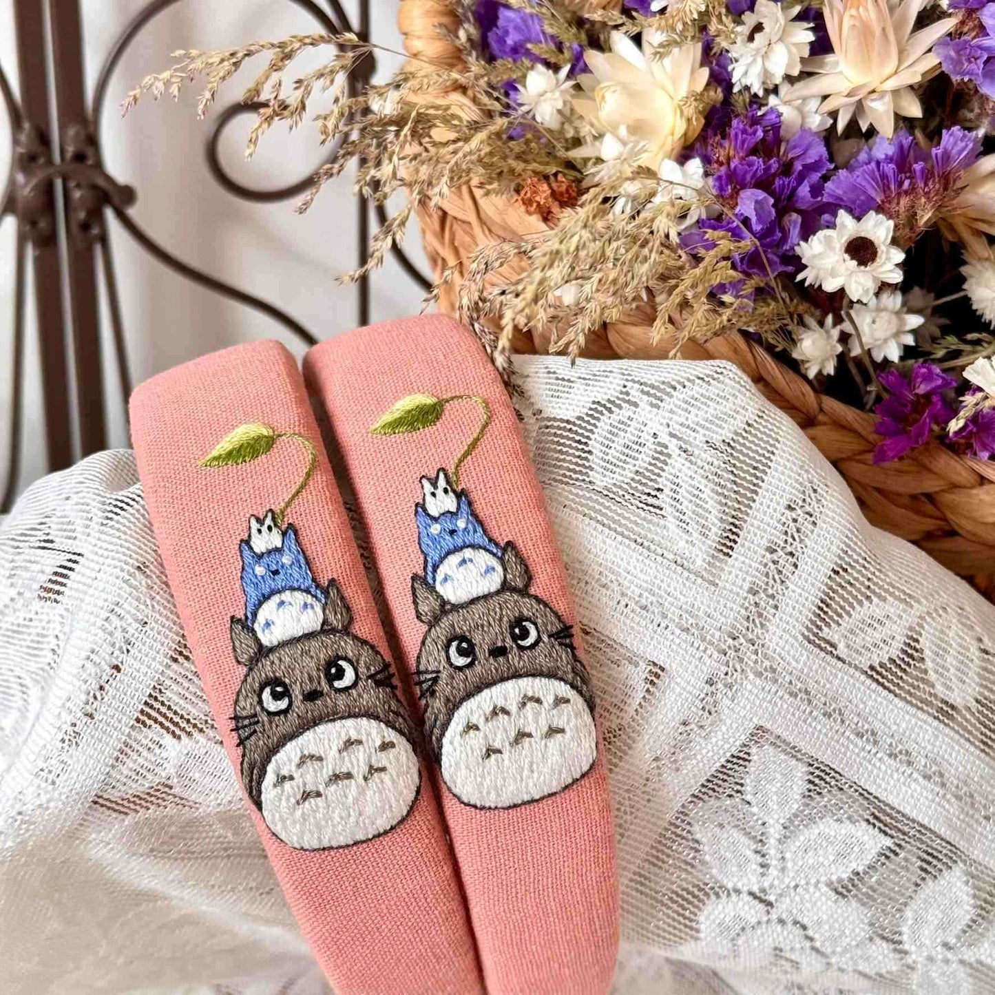 Totoro & Leaf Charm Headband