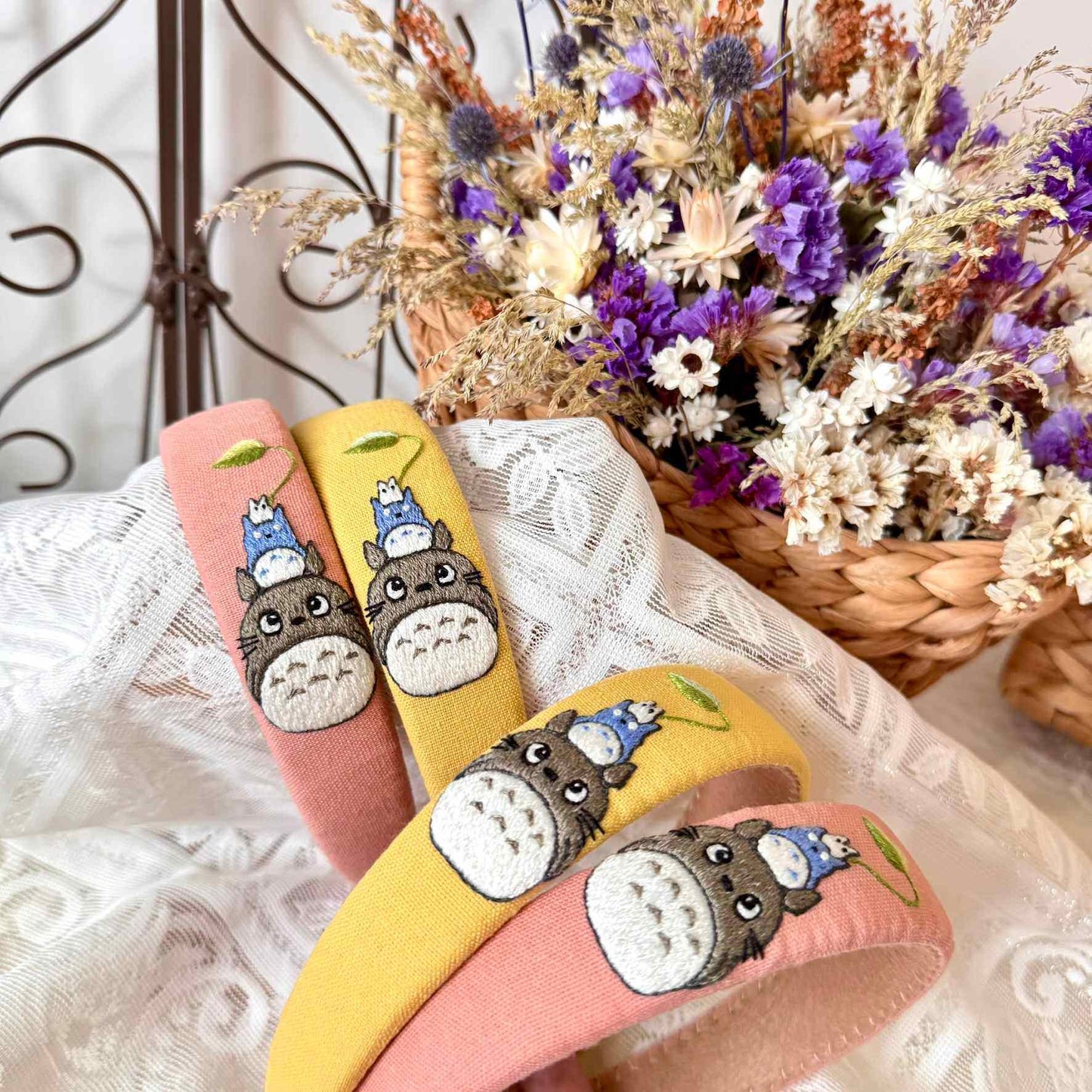 Totoro & Leaf Charm Headband