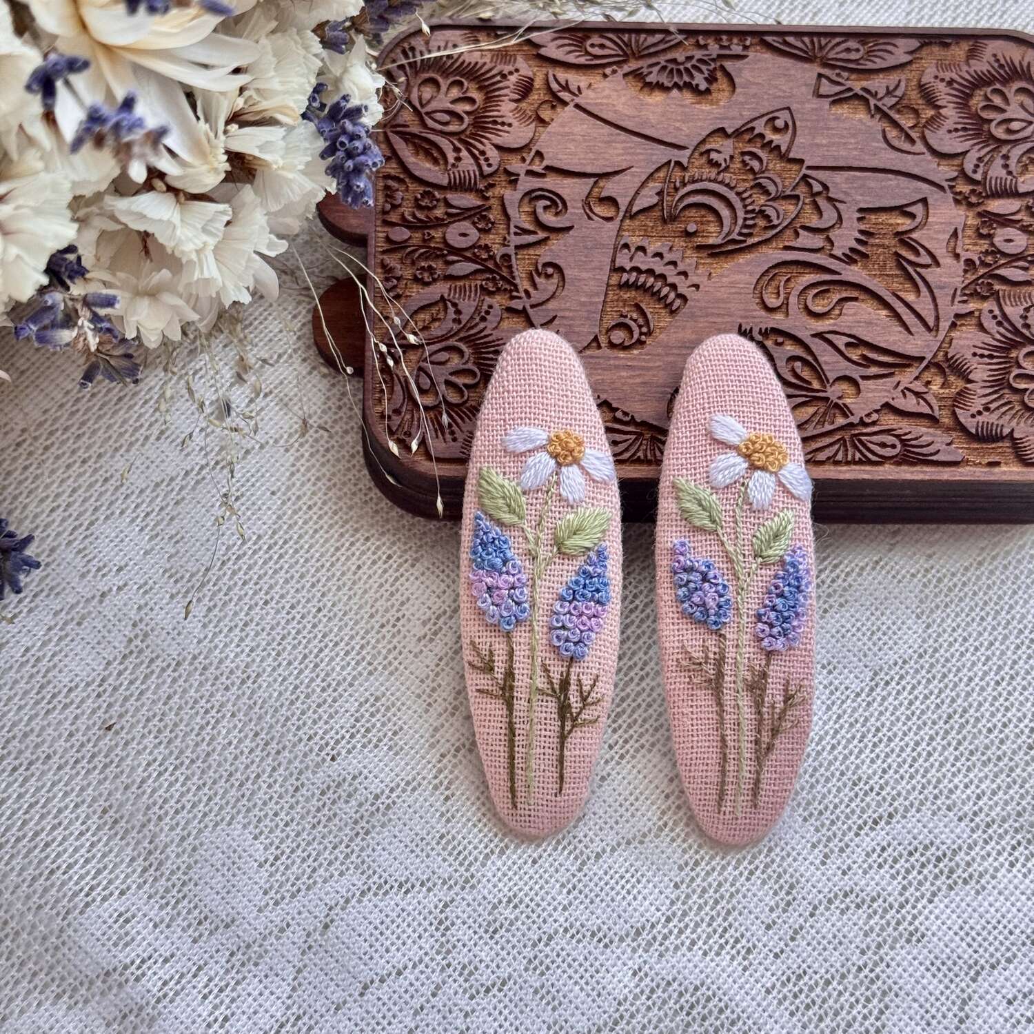 Summer flowers hairpins