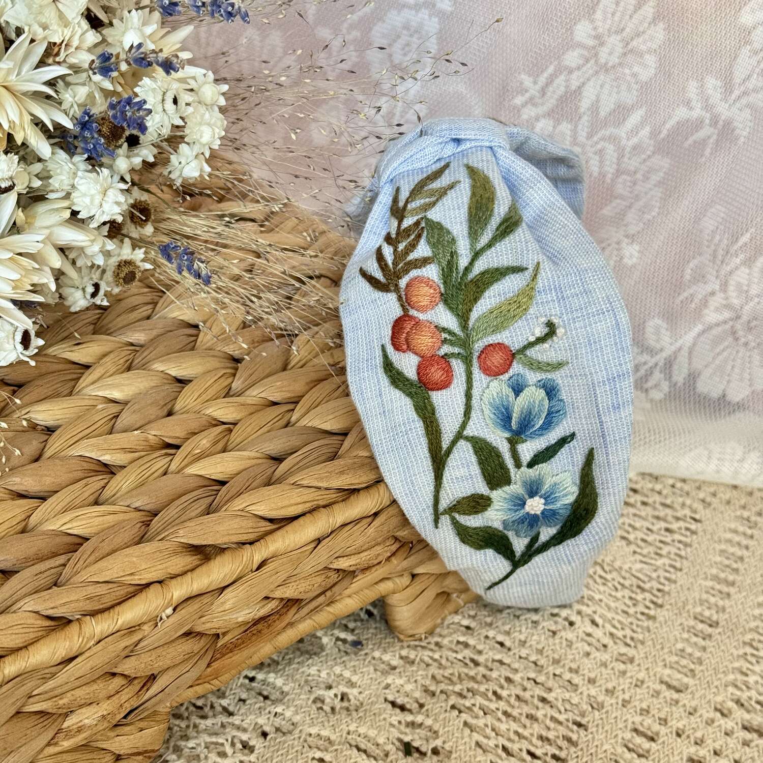 Sinisievikki turbaanipanta