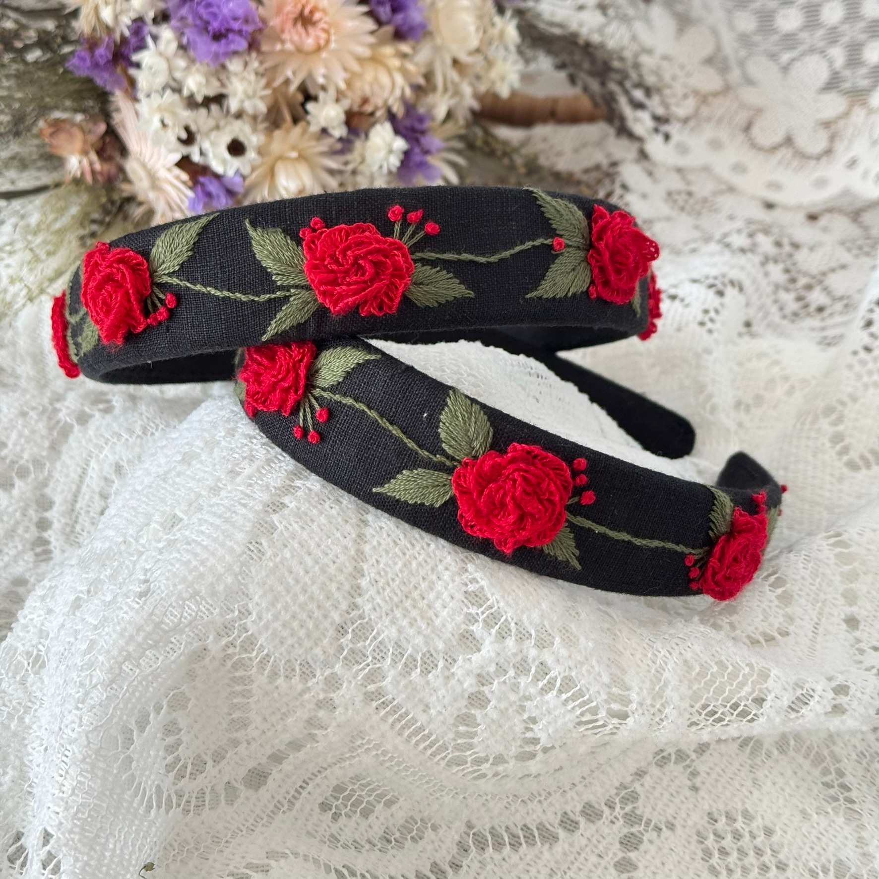 Romanttiset Ruusut Hiuspanta