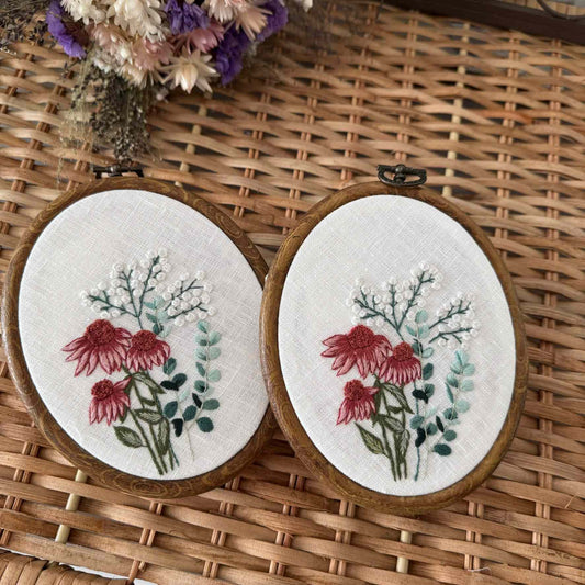 Vintage Echinacea Bloom Handkerchief