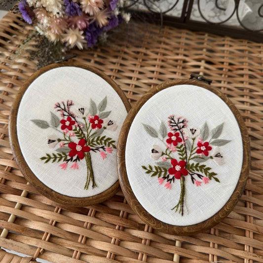 Wild Scarlet Garden Handkerchief